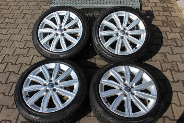 4x Alufelge 19 Zoll 8.0" 5x112 39ET Glanz Silber 4K0601025M Audi A6 C8 Rim Wheel FEL7709998744vb