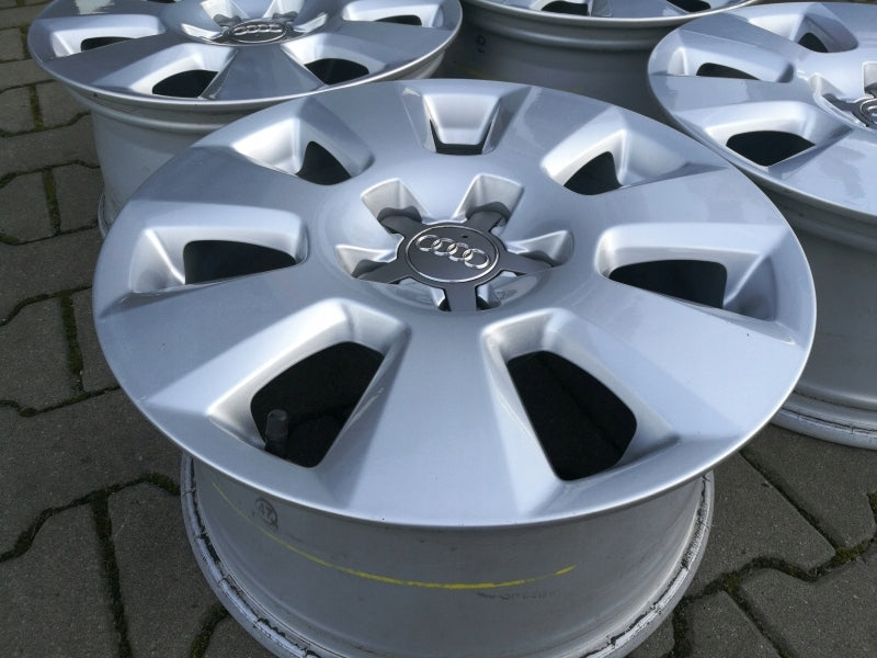 4x Alufelge 16 Zoll 7.5" 5x112 37ET Glanz Silber Audi A6 C7 B8 Rim Wheel