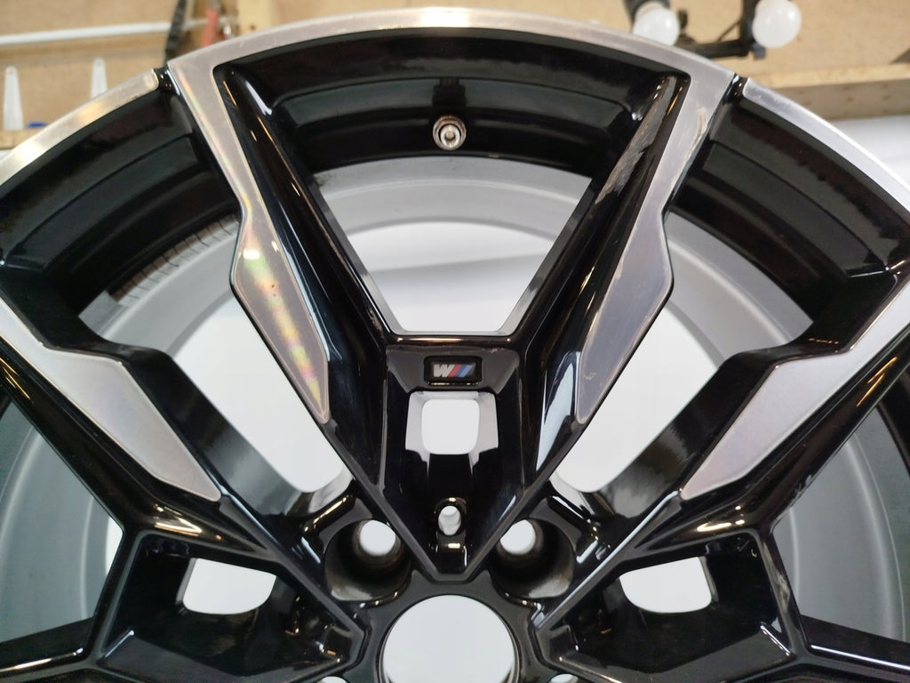 1x Alufelge 19 Zoll 8.5" 5x112 35ET Glanz Schwarz 8089227 BMW I4 G26 Rim Wheel FEL3555805064da