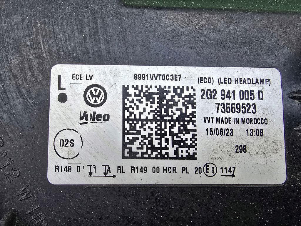 Frontscheinwerfer VW Polo 2G2941005D Full LED Ein Stück (Rechts oder Links) SCH4269225603ln