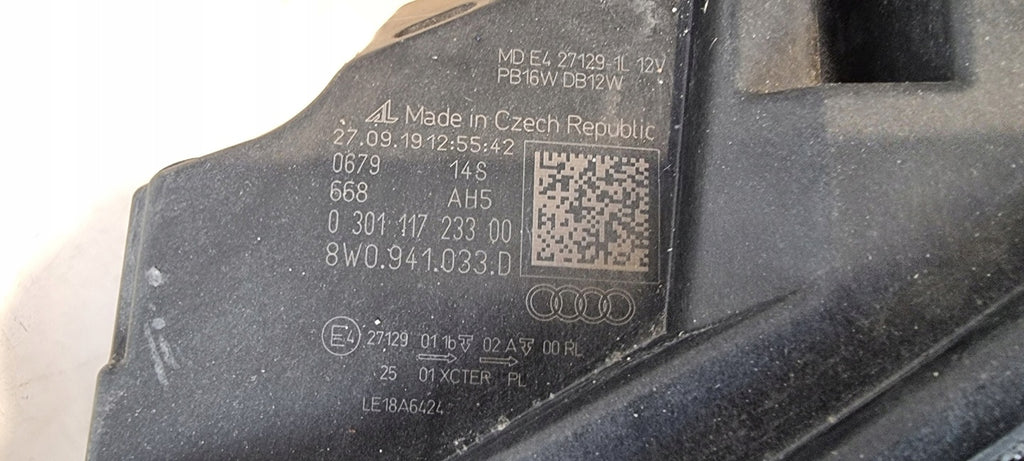 Frontscheinwerfer Audi A4 B9 8W0941034D 8W0941033D LED Rechts oder Links SCH3892901165ob