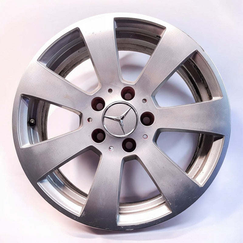 1x Alufelge 16 Zoll 7.0" 5x112 43ET Glanz Silber 2044011102 Mercedes-Benz W204