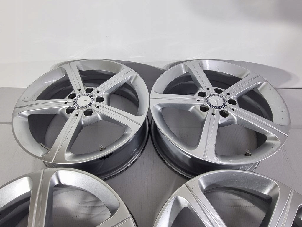 4x Alufelge 17 Zoll 6.5" 5x112 44ET Glanz Silber A1774011200 Mercedes-Benz Cla FEL1381032727wo