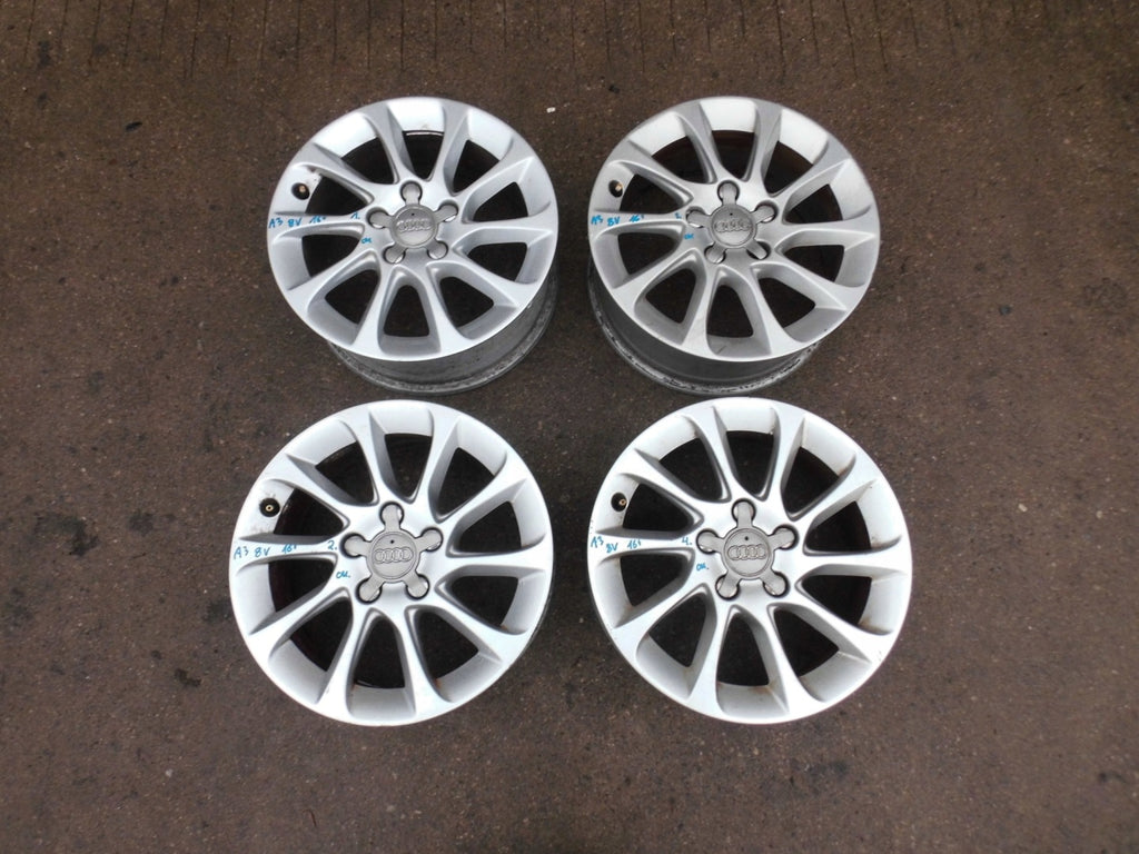 4x Alufelge 16 Zoll 6.5" 5x112 56ET 8V0601025BM Audi A3 Rim Wheel FEL4797140961gr