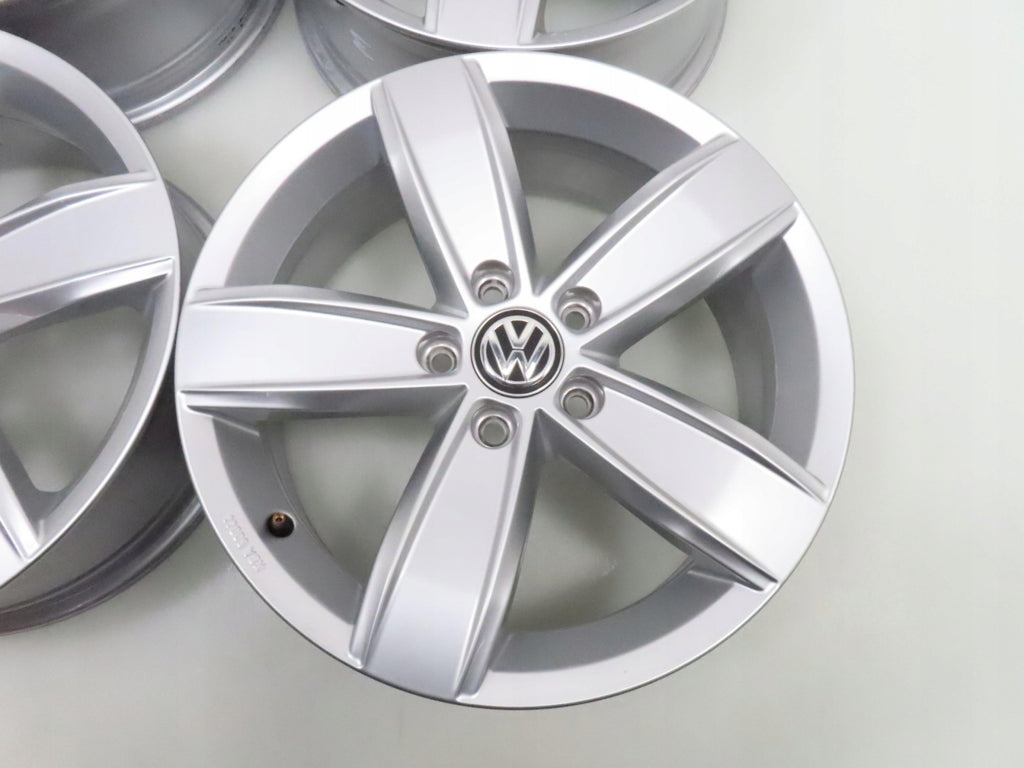 4x Alufelge 17 Zoll 6.5" 5x112 41ET Glanz Silber 3G0071497B VW Tiguan Golf I FEL9262605591si