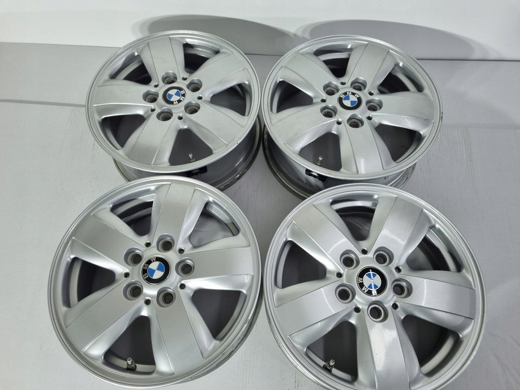 4x Alufelge 15 Zoll 5.5" 5x112 46ET Glanz Silber 6855101 Mini Rim Wheel FEL1880901952yc
