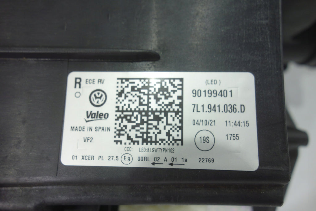 Frontscheinwerfer VW 7L1941036D Full LED Rechts Scheinwerfer Headlight SCH8086018280pi