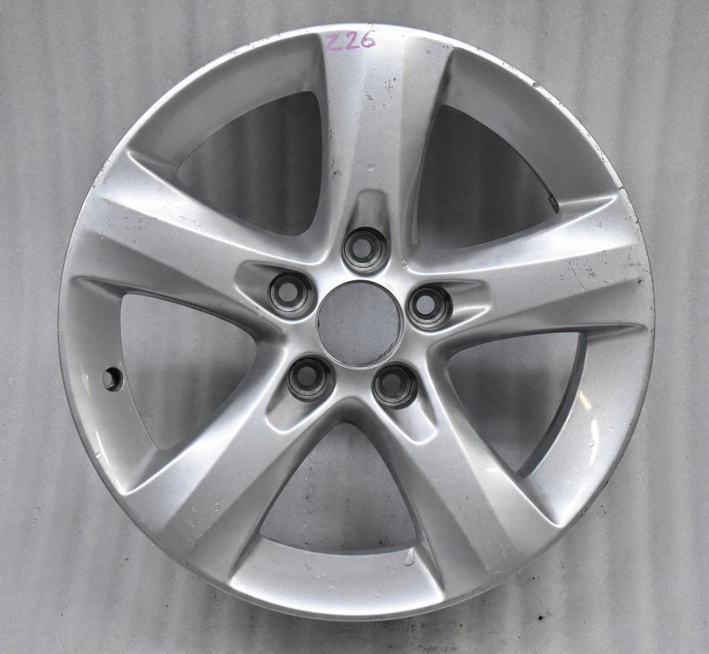1x Alufelge 16 Zoll 6.0" 5x110 40ET Glanz Silber 13338770 Opel Corsa E D