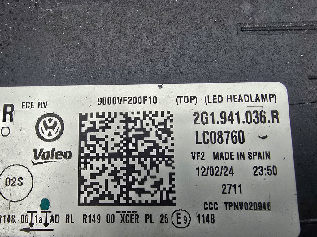Frontscheinwerfer VW Polo 2G1941036R Full LED Rechts Scheinwerfer Headlight SCH9341856601vl
