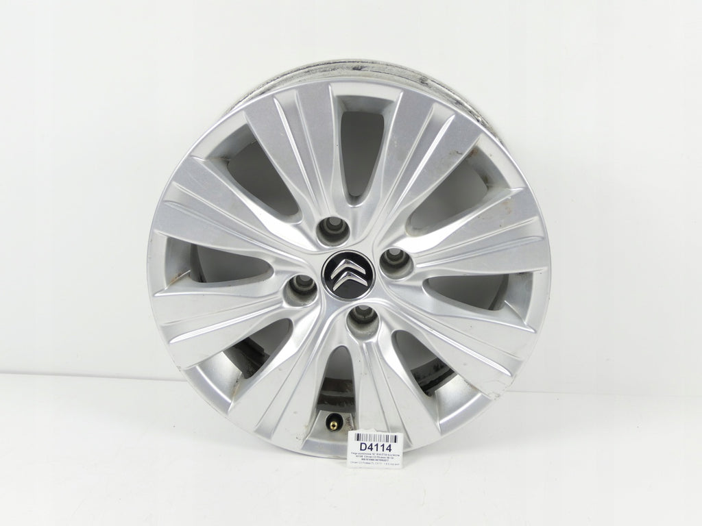 1x Alufelge 16 Zoll 6.0" 4x108 23ET 9681810880 9675562577 Citroën Picasso I C3 FEL1701471570fb