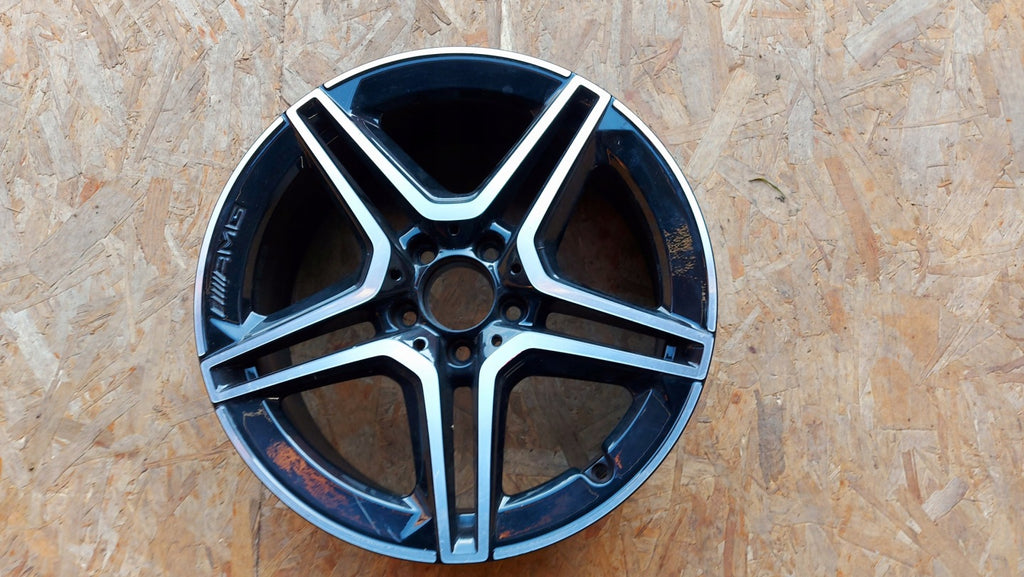 1x Alufelge 18 Zoll 7.5" 5x112 49ET Glanz Schwarz A1774011500 Mercedes-Benz Amg FEL8204221240lr