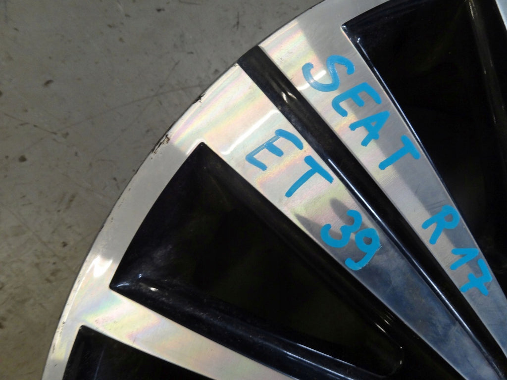 1x Alufelge 17 Zoll 7.0" 5x112 39ET Glanz Schwarz 7N5601025J Seat Alhambra FEL9477012059qy