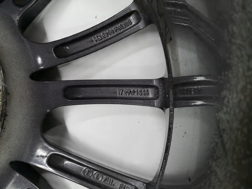 1x Alufelge 17 Zoll 7.0" 4x100 44ET Glanz Schwarz Opel Corsa E D Rim Wheel