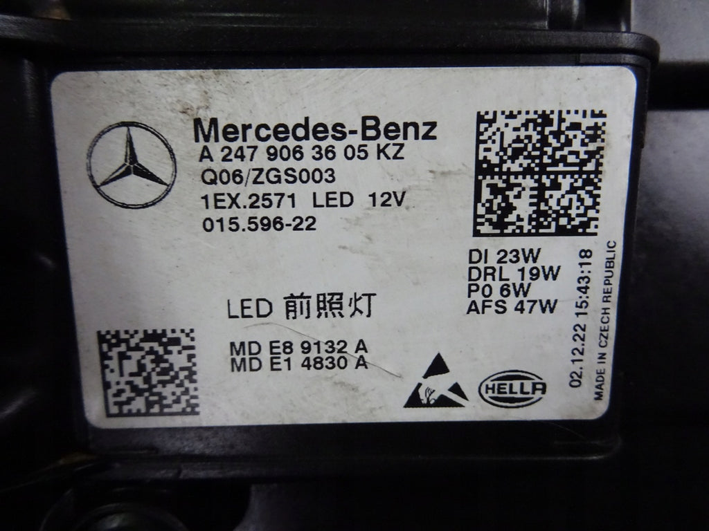 Frontscheinwerfer Mercedes-Benz X247 A2479063605 A2479063505 LED Ein Satz SCH2159937965ld
