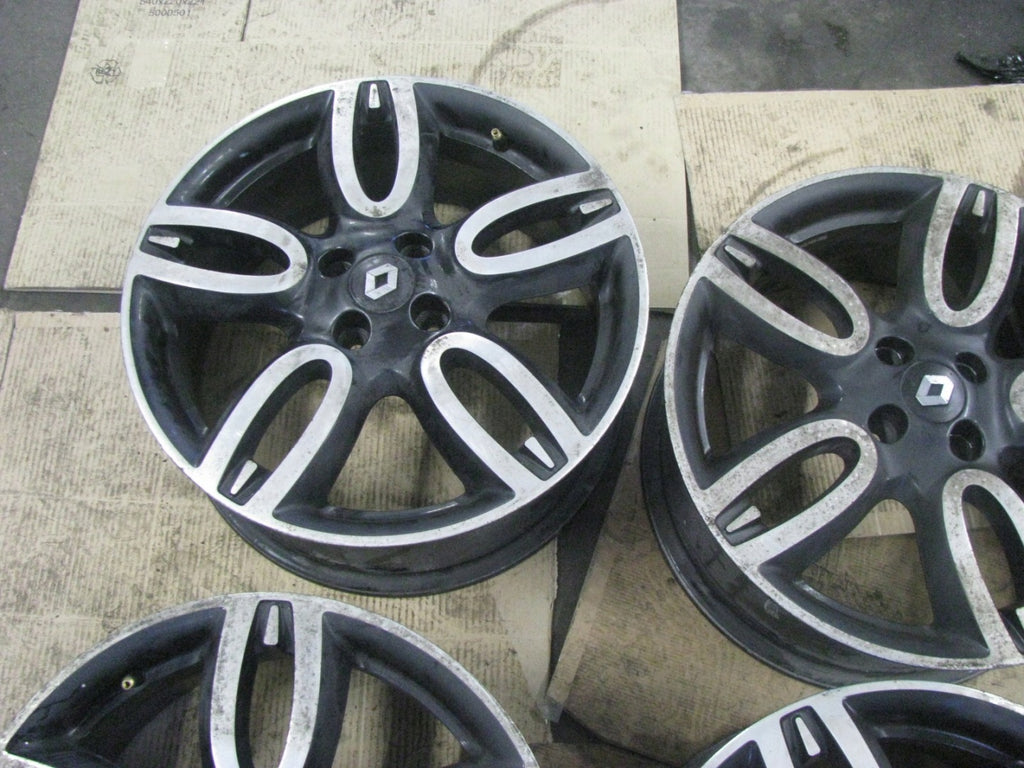 4x Alufelge 17 Zoll 7.0" 4x100 55ET Glanz Schwarz 403000076R Renault Rim Wheel FEL6343381812vf