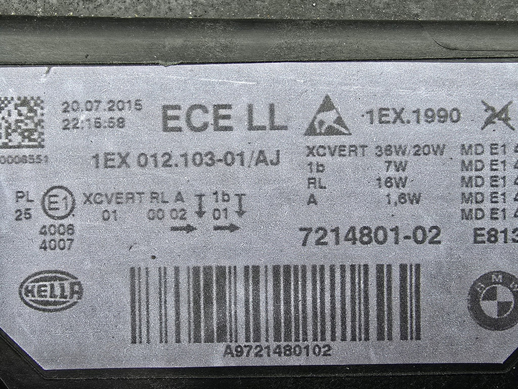 Frontscheinwerfer BMW 3 F30 F31 7214801-02 Full LED Links Scheinwerfer Headlight SCH8938707478pg