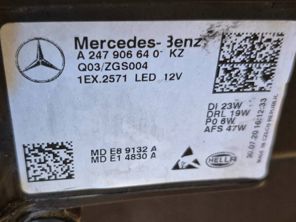 Frontscheinwerfer Mercedes-Benz W247 A2479066401 LED Rechts Headlight SCH1268244365ce