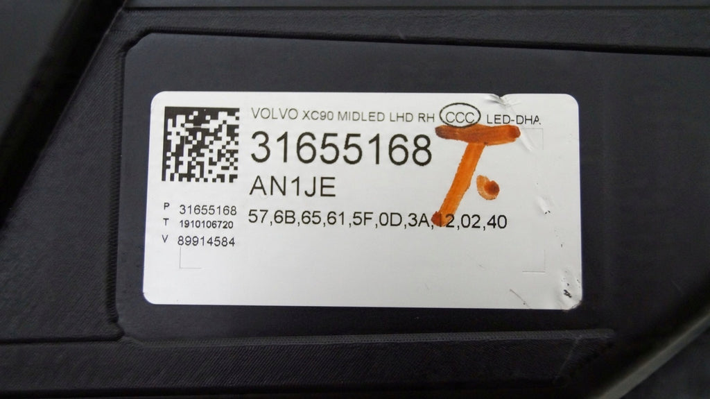 Frontscheinwerfer Volvo Xc90 II 31655168 Full LED Rechts Scheinwerfer Headlight