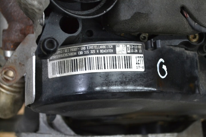 Motor VW Golf I CBD 2.0 TDI 90PS 66kW 171TKm 2009 Diesel Engine Komplett MOT3228609528gh