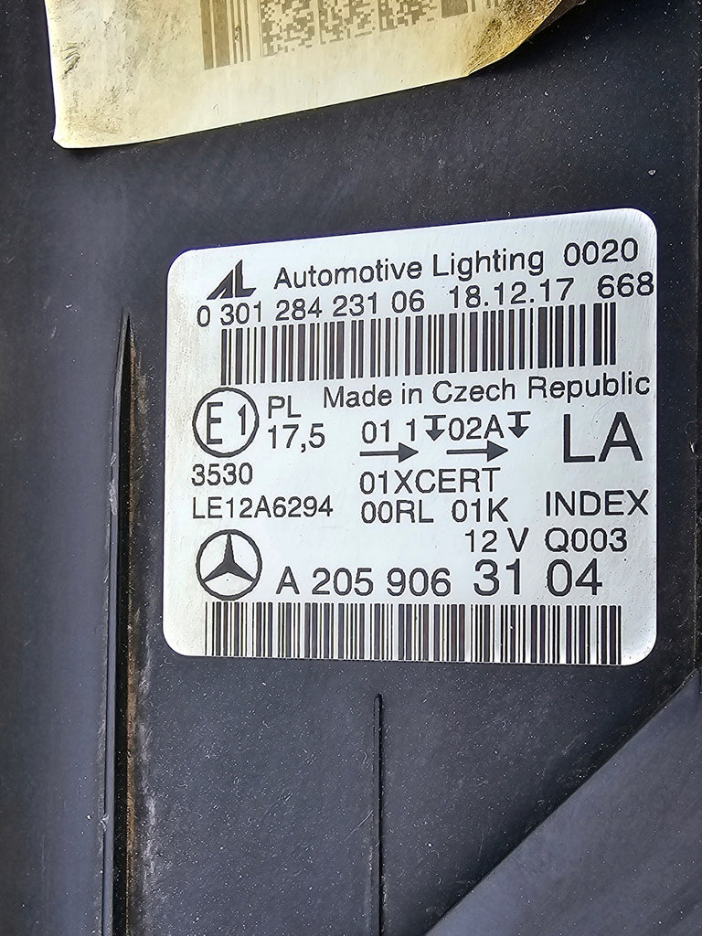 Frontscheinwerfer Mercedes-Benz W205 A2059063204 A2059063104 Full LED Ein Satz SCH3264380627ml