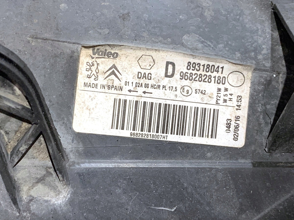 Frontscheinwerfer Citroën Berlingo 9682828180 Rechts Scheinwerfer Headlight SCH6455882125sl
