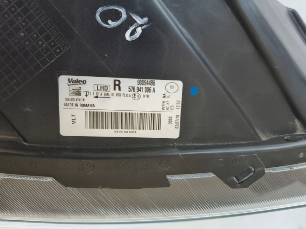 Frontscheinwerfer Seat Ateca 576941006A LED Rechts Scheinwerfer Headlight