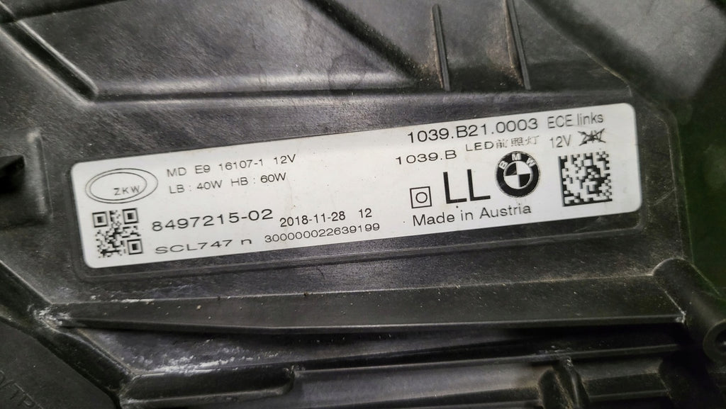 Frontscheinwerfer BMW 6 G32 8497215-02 Laser Links Scheinwerfer Headlight SCH8585331944sa