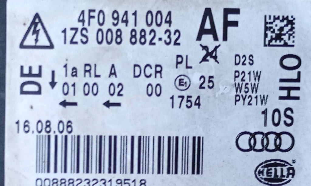 Frontscheinwerfer Audi A6 4F0941004 Rechts Scheinwerfer Headlight SCH6623447292aa