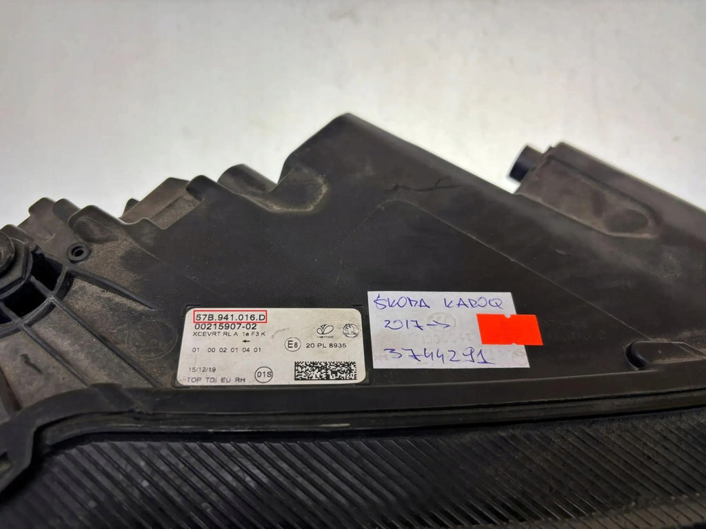 Frontscheinwerfer Skoda Karoq 57B941016D Rechts Scheinwerfer Headlight SCH9515400483mb