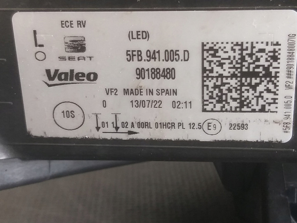 Frontscheinwerfer Seat Leon 5FB941005D LED Links Scheinwerfer Headlight