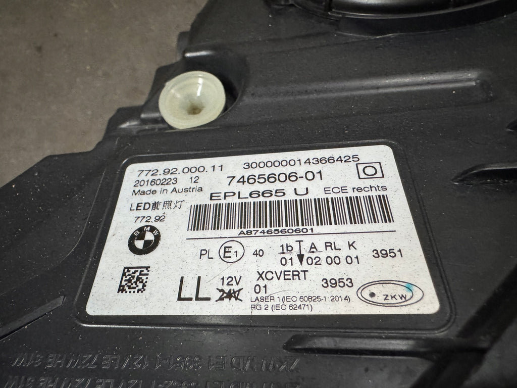 Frontscheinwerfer BMW G11 G12 7465606-01 Laser Rechts Scheinwerfer Headlight SCH9185730700ee