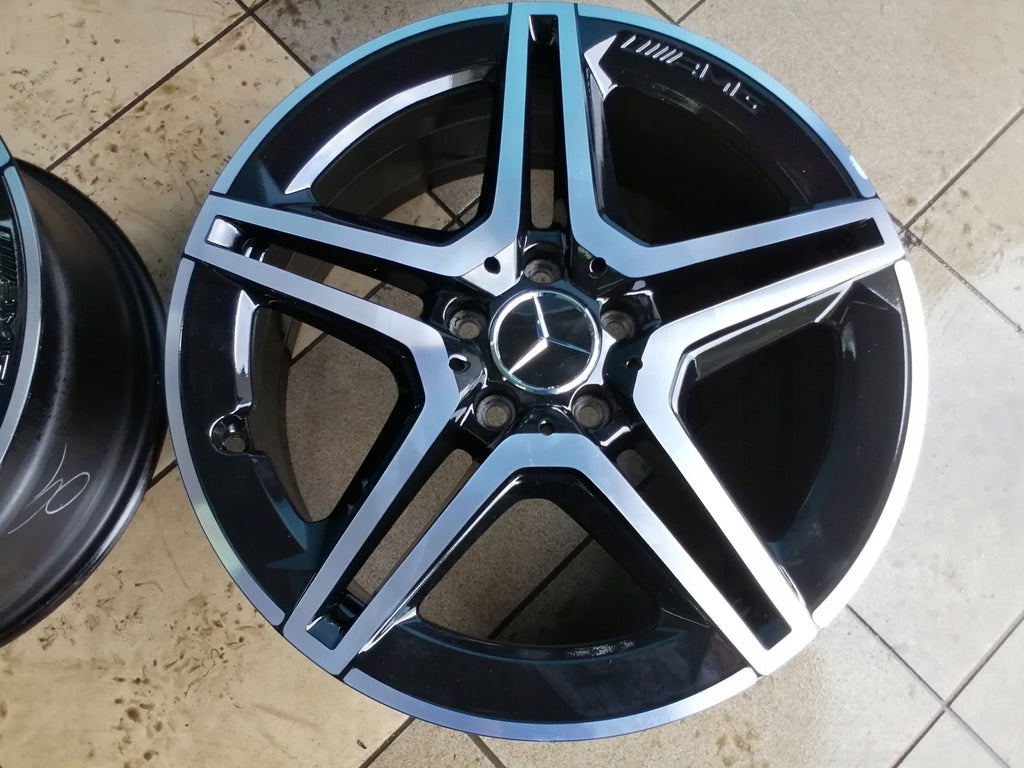4x Alufelge 18 Zoll 7.5" 5x112 49ET Glanz Graphit A1774011500 Mercedes-Benz Mg FEL3249021467hp