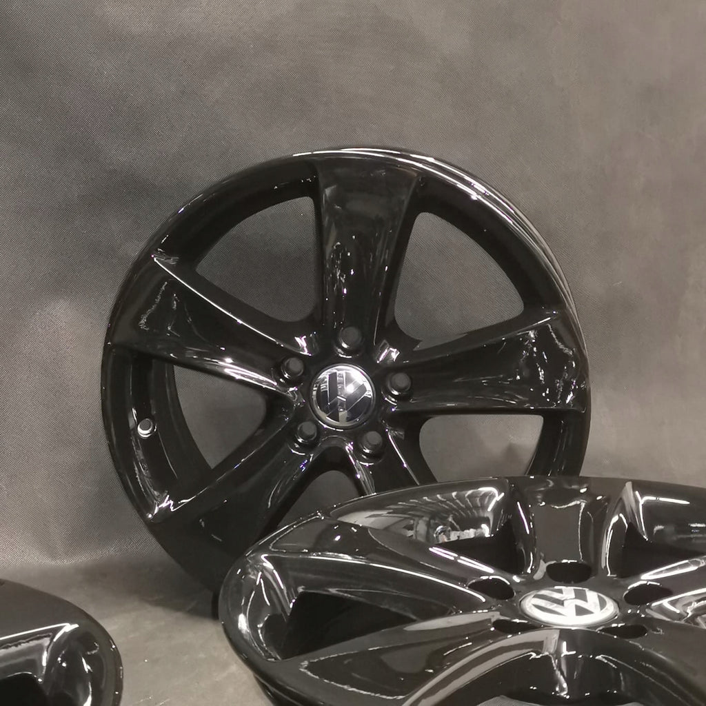 4x Alufelge 17 Zoll 6.5" 5x112 39ET Glanz Silber 3C8601025F VW Scirocco Passat FEL9895278420ez