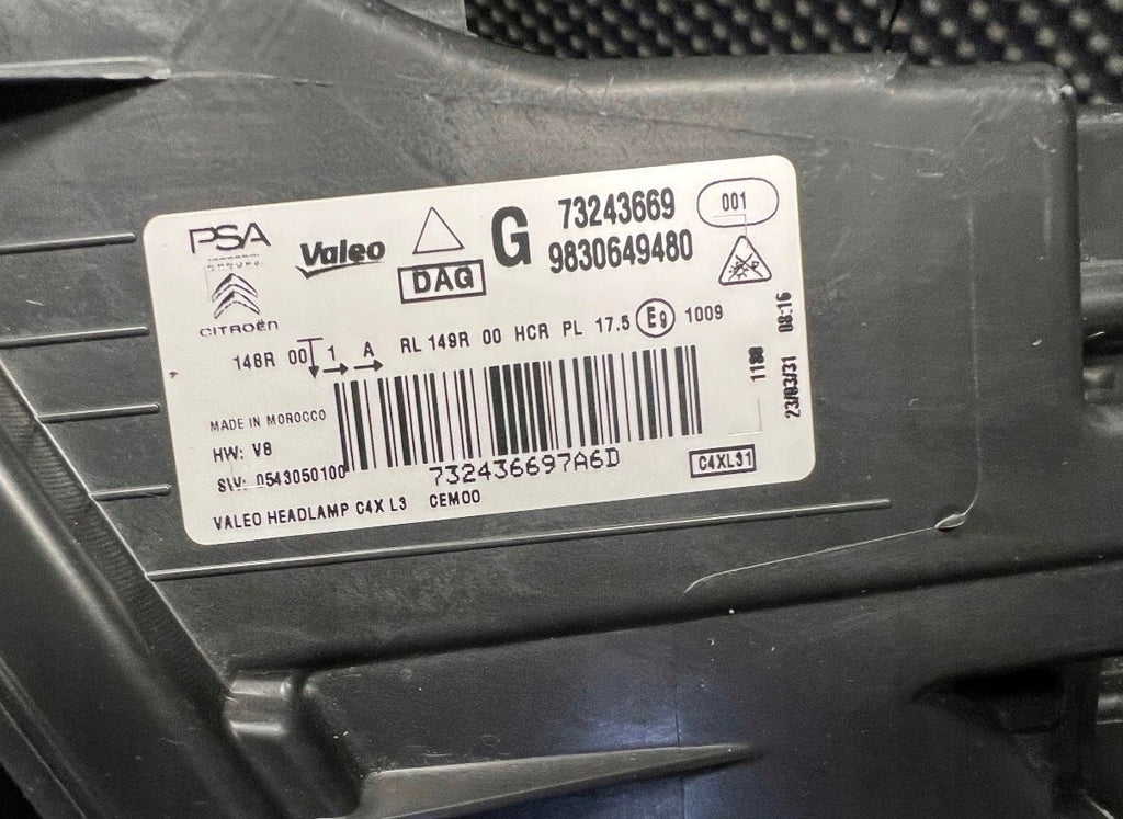 Frontscheinwerfer Citroën C4 III Ein Satz Scheinwerfer Headlight SCH8293344258ar