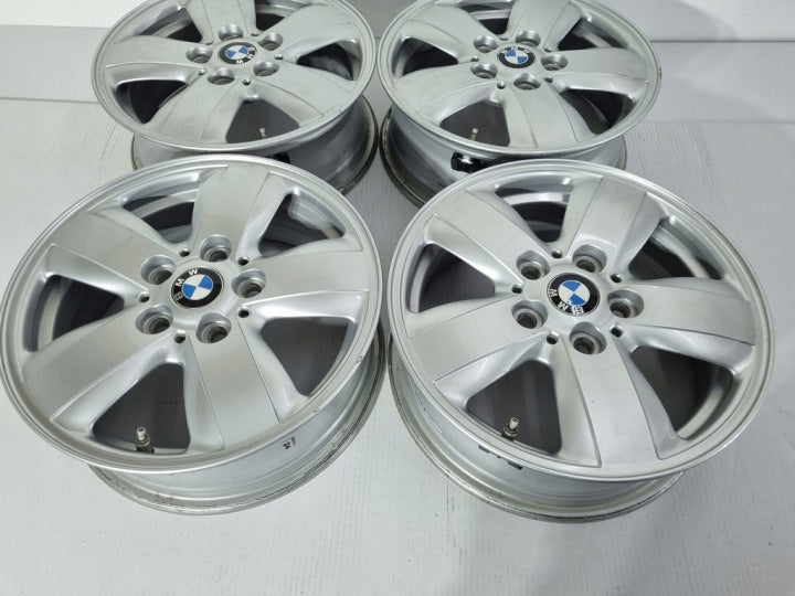 4x Alufelge 15 Zoll 5.5" 5x112 46ET Glanz Silber 6855101 Mini Rim Wheel FEL1880901952yc