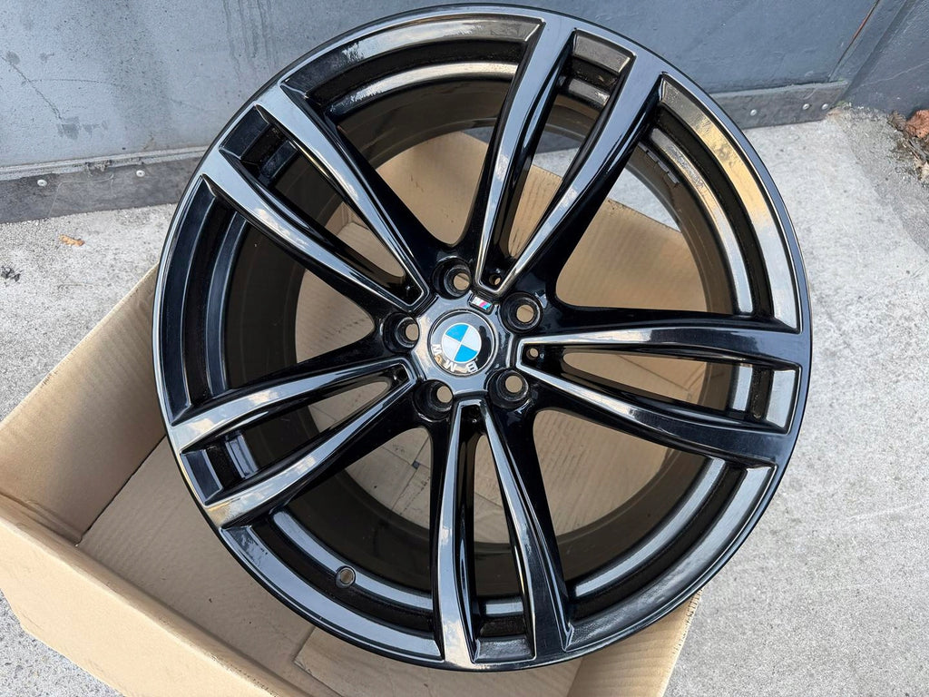 1x Alufelge 19 Zoll 8.5" 5x112 25ET Glanz Schwarz 8092586 7850579 BMW 7 G11 G12 FEL6335448731cs
