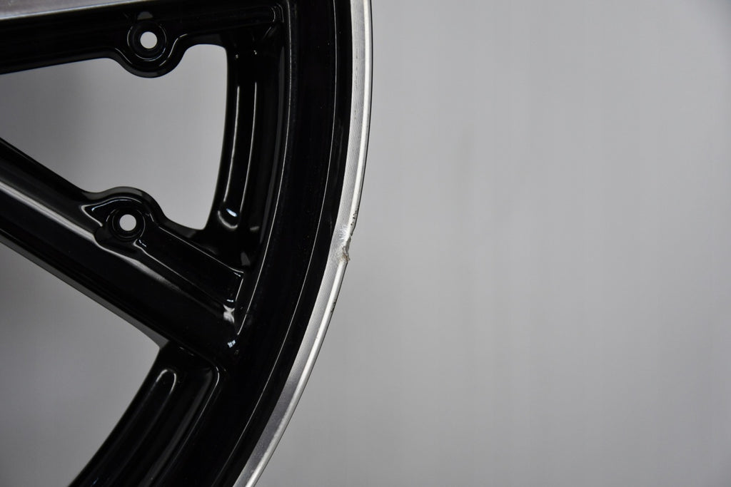 1x Alufelge 18 Zoll 8.0" 5x108 48ET Glanz Schwarz 9835058180 Peugeot Rim Wheel FEL9619501889md