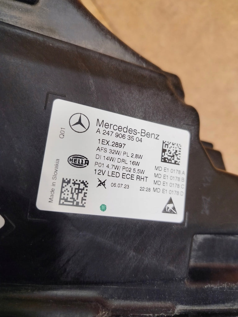 Frontscheinwerfer Mercedes-Benz W247 A2479063504 Full LED Links Headlight SCH4483876635je