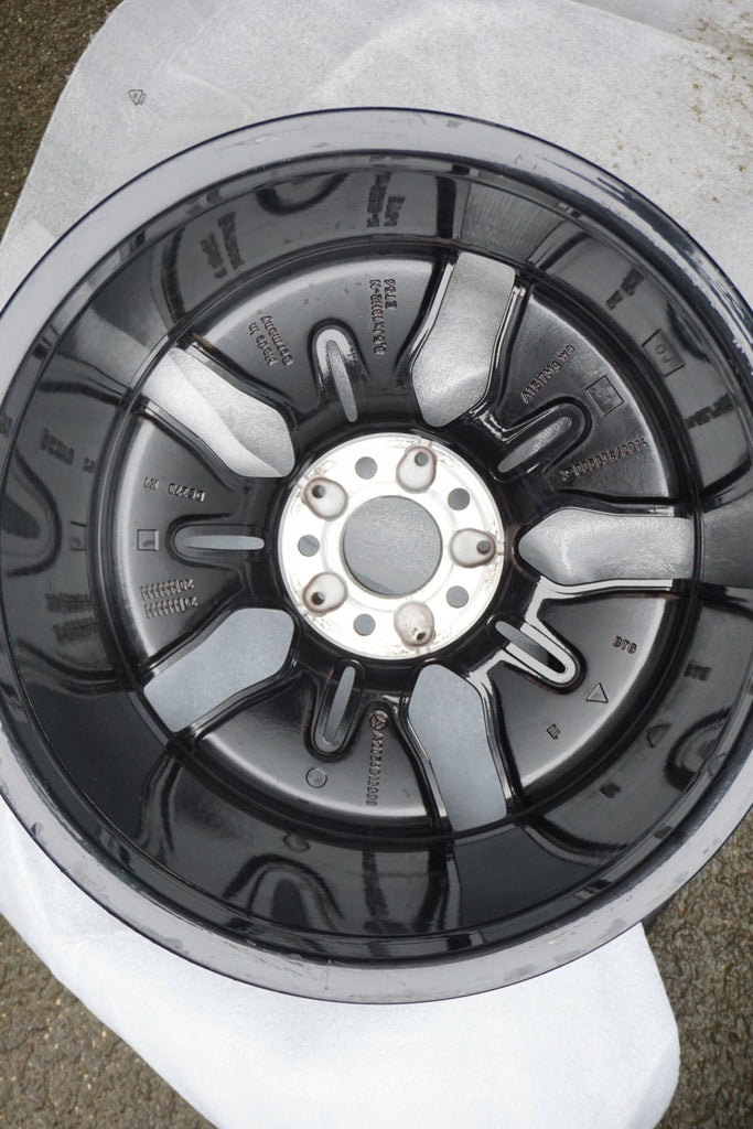 1x Alufelge 18 Zoll 8.5" 5x112 56ET Glanz Schwarz A2054018300 Mercedes-Benz FEL5907344619tl