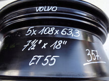 Laden Sie das Bild in den Galerie-Viewer, 1x Alufelge 18 Zoll 7.5&quot; 5x108 55ET Glanz Schwarz 31323604 Volvo Rim Wheel