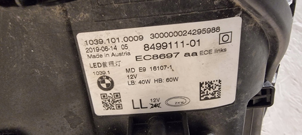 Frontscheinwerfer BMW 5 G31 8499111 8499111-01 8499121-01 849912101 LED Links SCH4089045756fq