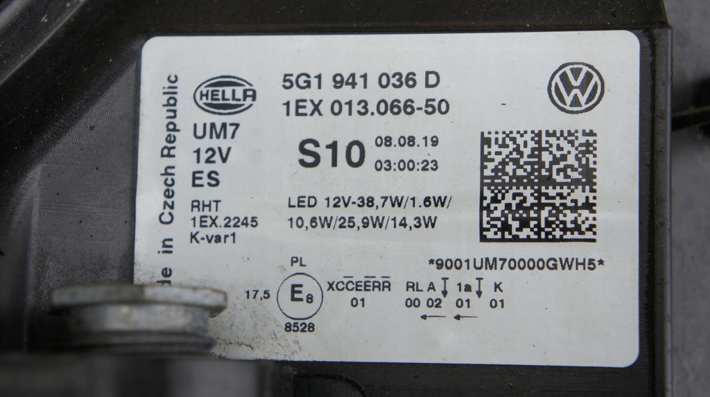 Frontscheinwerfer VW Golf VII 5G1941036D LED Rechts Scheinwerfer Headlight SCH6361632037uf