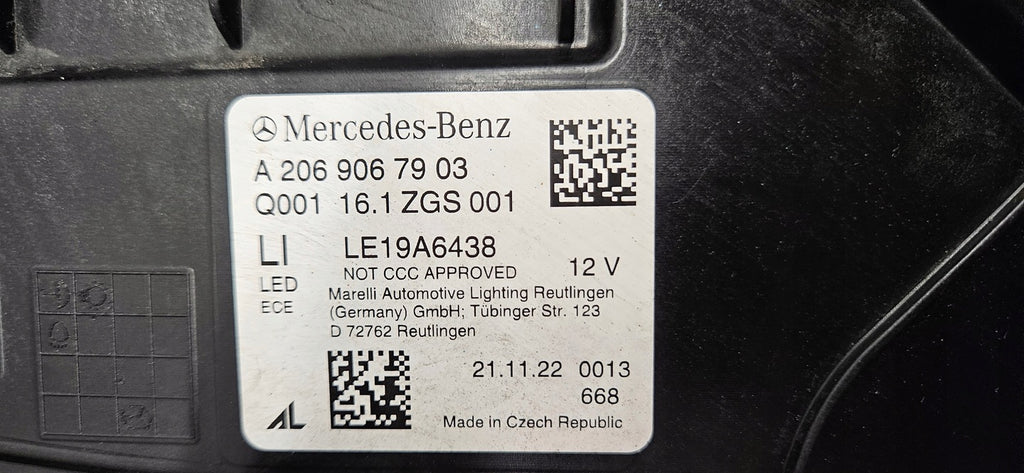 Frontscheinwerfer Mercedes-Benz A2069067903 A2069068003 Ein Satz Headlight