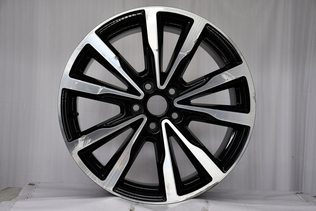 1x Alufelge 18 Zoll 7.5" 4x108 52 5ET Glanz Schwarz GJ5C-1007-P2A Ford Kuga