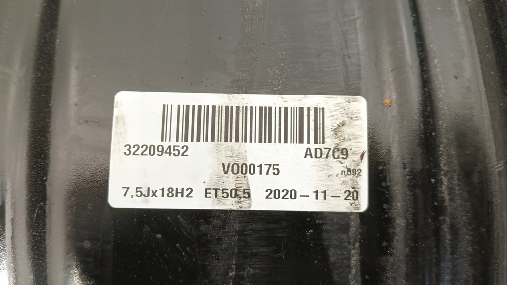 1x Alufelge 18 Zoll 7.5" 5x108 50 5ET Glanz Schwarz 32209452 Volvo Xc60 Ii FEL4247228569wk