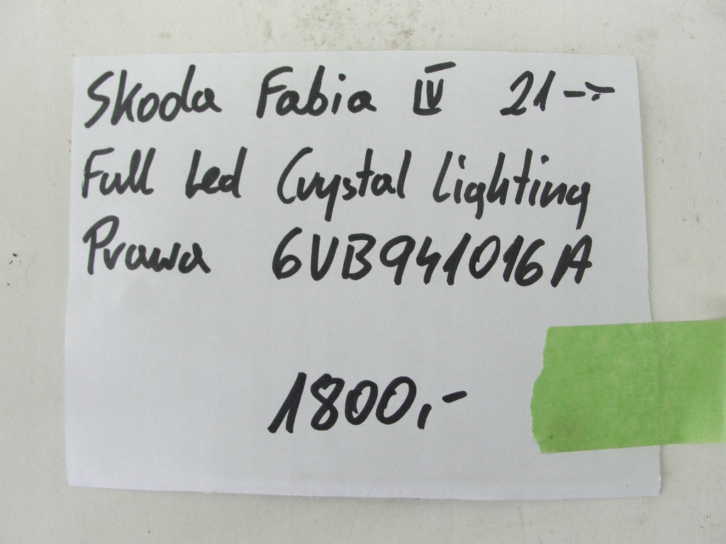 Frontscheinwerfer Skoda Fabia IV 6VB941016A Full LED Rechts Headlight SCH1078689061zu