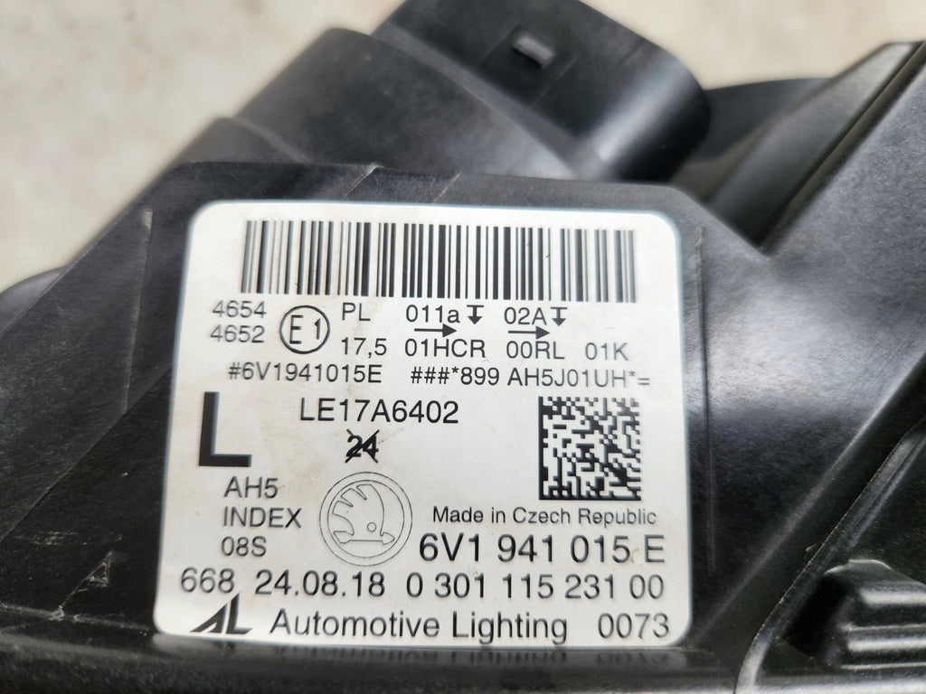 Frontscheinwerfer Skoda Fabia III 6V1941015 Full LED Links Headlight