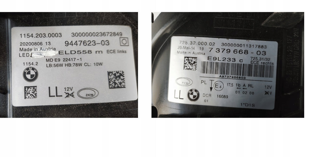 Frontscheinwerfer BMW 5 G31 G30 7379668 LED Ein Satz Scheinwerfer Headlight SCH2655540707sm