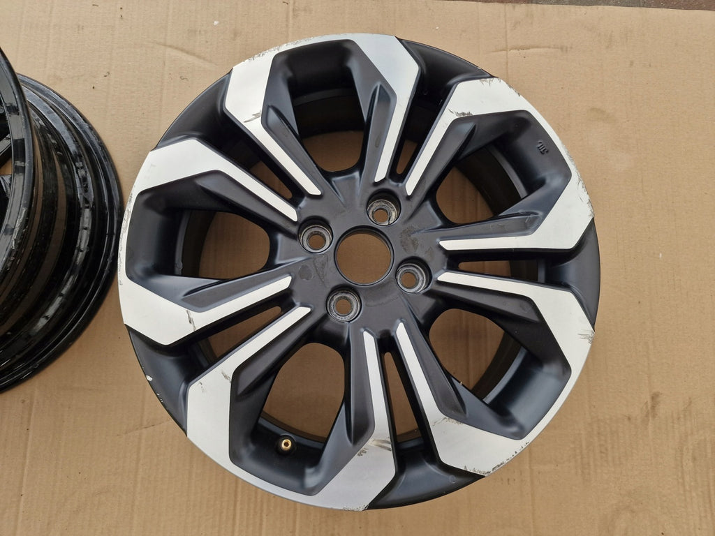 1x Alufelge 16 Zoll 6.0" 4x100 Glanz TZA16060B Honda Jazz Rim Wheel FEL1808285456rx