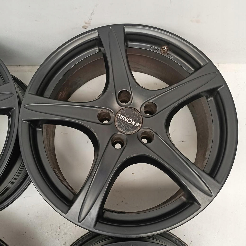 4x Alufelge 18 Zoll 8.0" 5x114.3 40ET Glanz Schwarz 56R880508 Hyundai I FEL8073879170cd